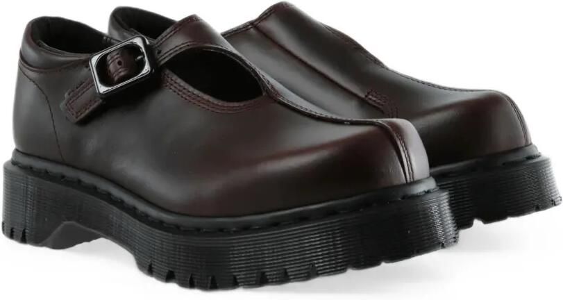 Dr. Martens Loafers met plateauzool en gespsluiting Bruin - Foto 2