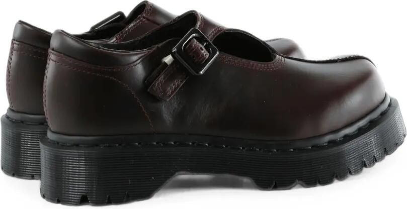 Dr. Martens Loafers met plateauzool en gespsluiting Bruin - Foto 3