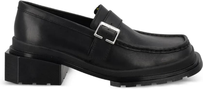 Dr. Martens Maybole leren loafers met gespbandje Zwart
