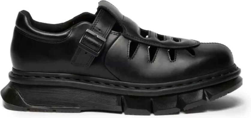 Dr. Martens QUBIST Fisher schoenen met gespsluiting en uitgesneden details Zwart