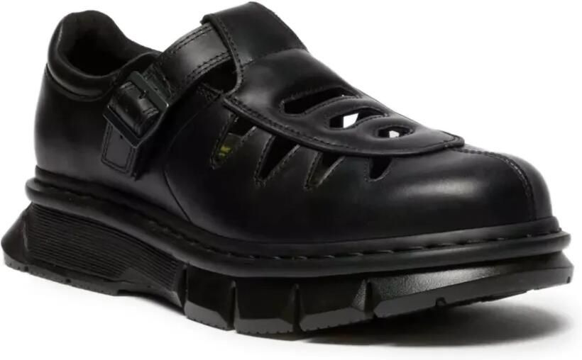 Dr. Martens QUBIST Fisher schoenen met gespsluiting en uitgesneden details Zwart - Foto 2