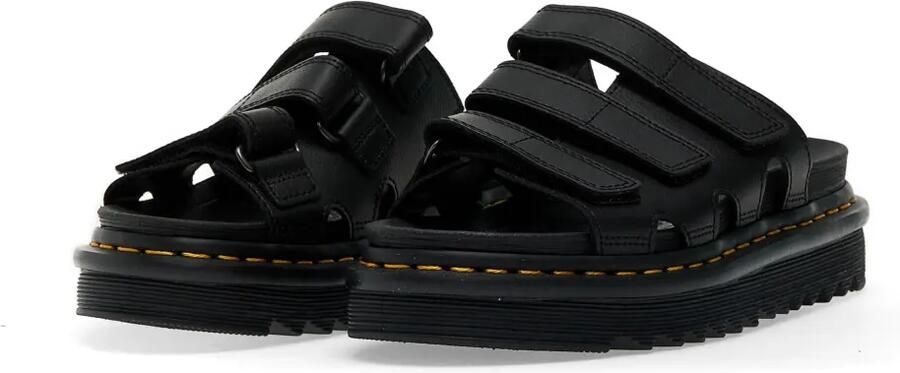 Dr. Martens Raine Athena leren slippers met klittenband Zwart - Foto 2