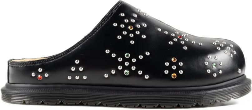 Dr. Martens sAN leren muiltjes verfraaid met studs Zwart