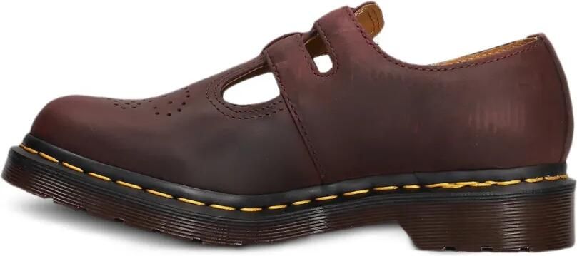Dr. Martens Schoenen met dubbele bandjes en geperforeerde details Rood - Foto 5