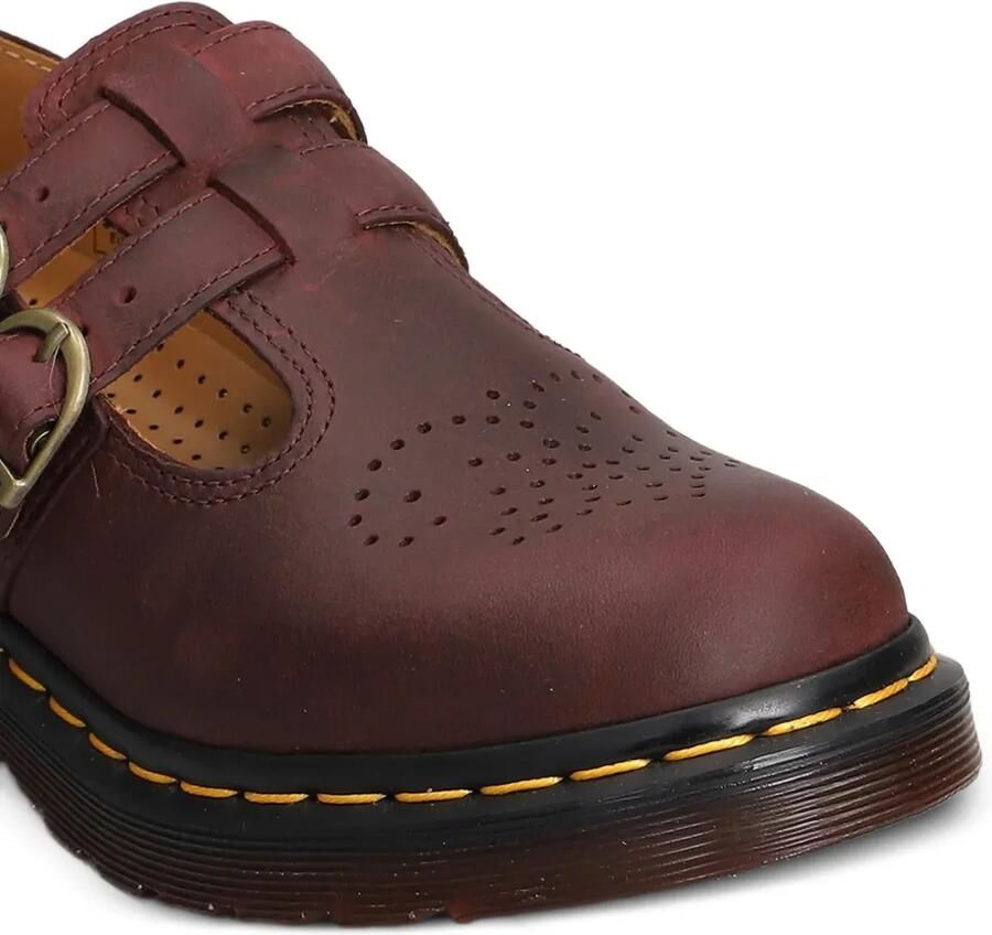 Dr. Martens Schoenen met dubbele bandjes en geperforeerde details Rood - Foto 2