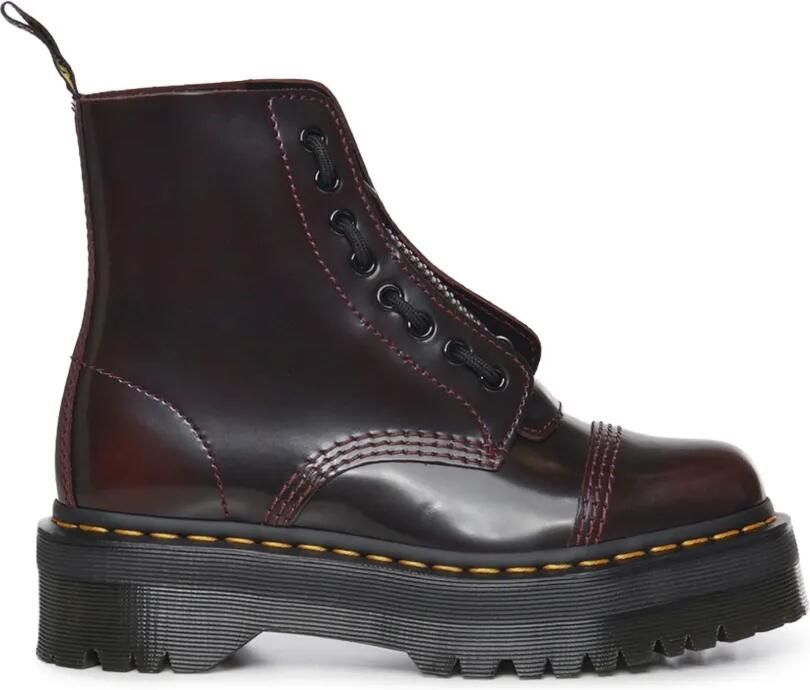 Dr. Martens Sinclair laarzen met plateauzool Rood