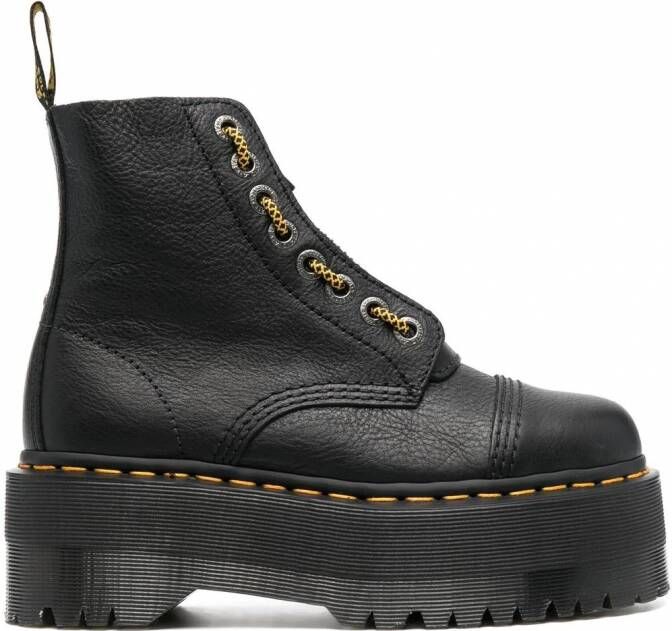 Dr. Martens Sinclair leren laarzen Zwart