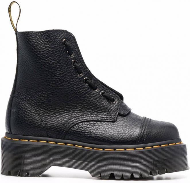 Dr. Martens Sinclair laarzen met plateauzool Zwart