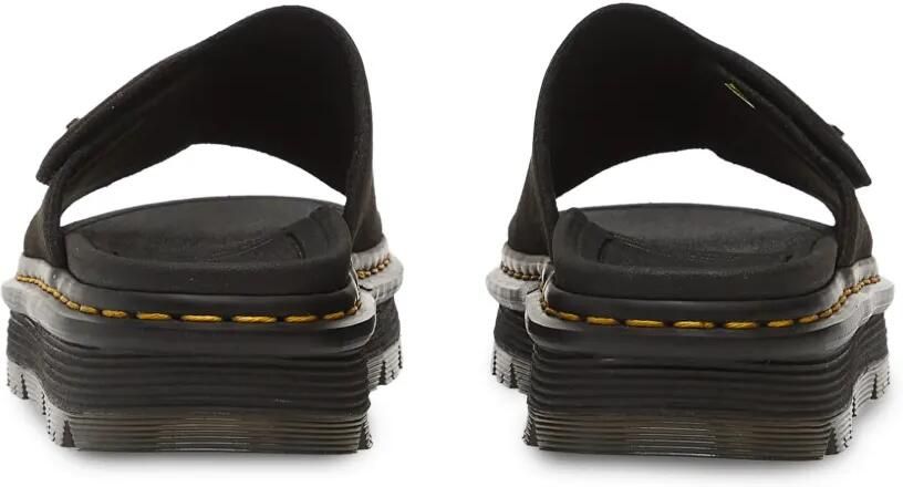 Dr. Martens Slippers met contrasterende stiksels en klittenband Zwart - Foto 3