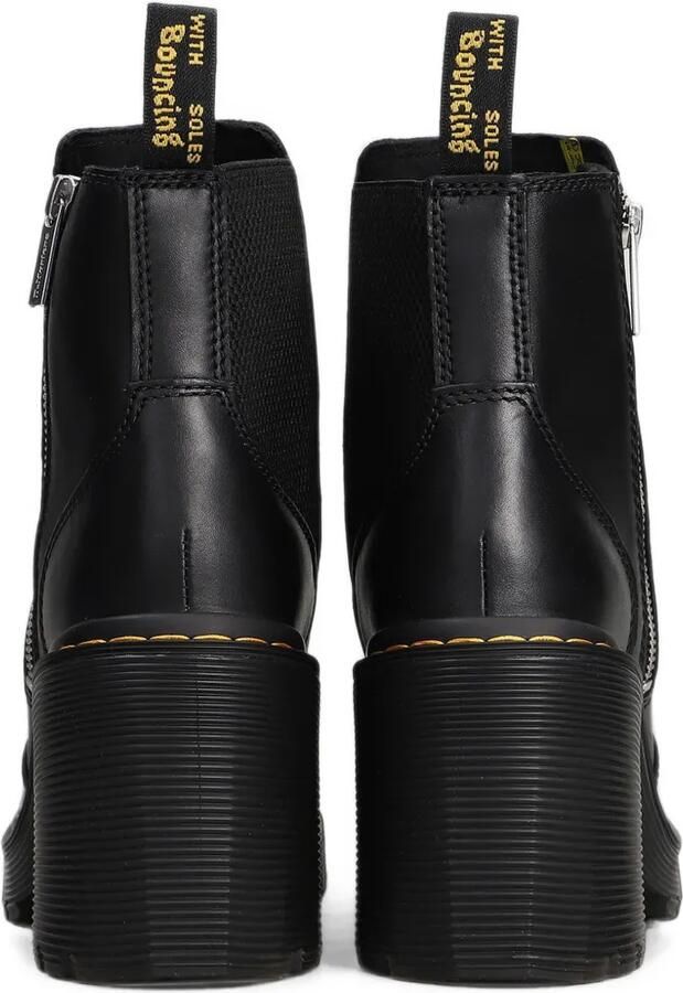 Dr. Martens Spence enkellaarzen met blokhak en rits Zwart