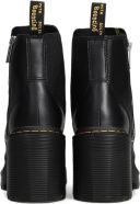 Dr. Martens Spence enkellaarzen met blokhak en rits Zwart