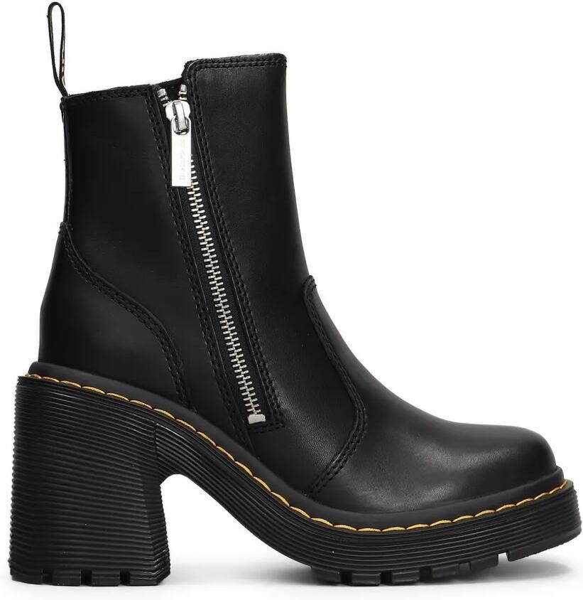 Dr. Martens Spence enkellaarzen met blokhak en rits Zwart - Foto 4