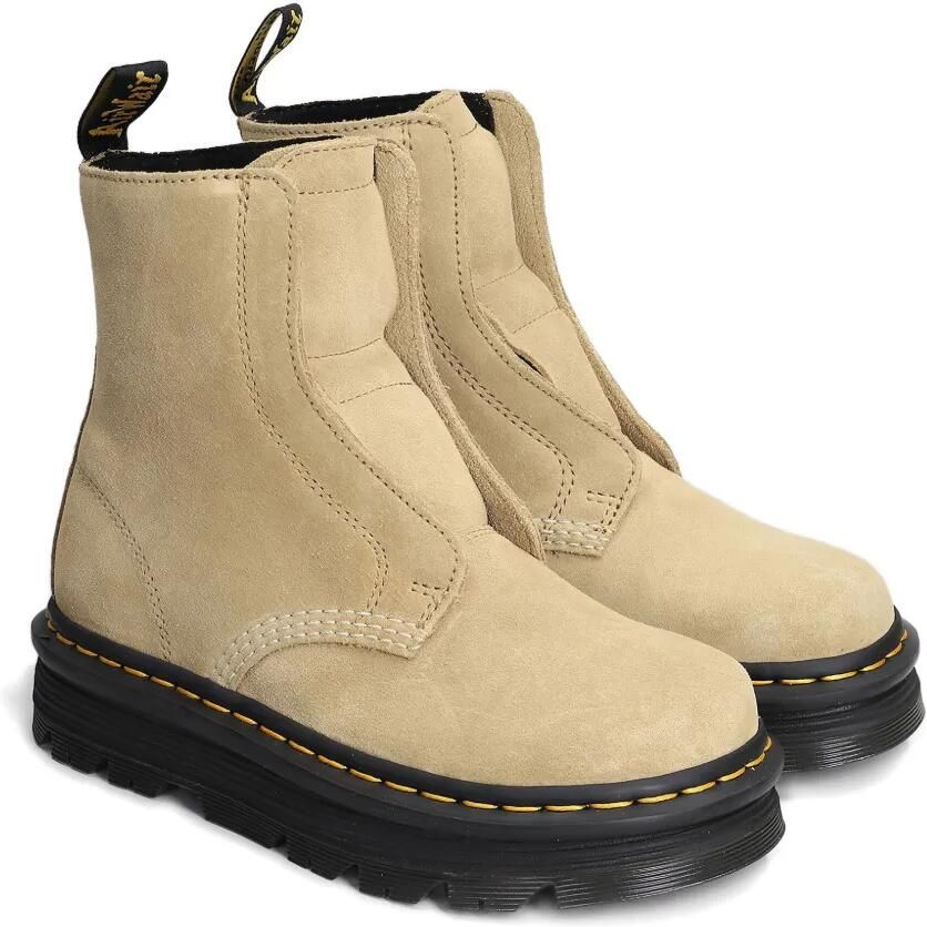 Dr. Martens Suède veterloze slip-on laarzen Beige - Foto 3