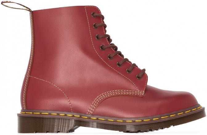 Dr. Martens Vintage 1460 leren enkellaarzen Rood