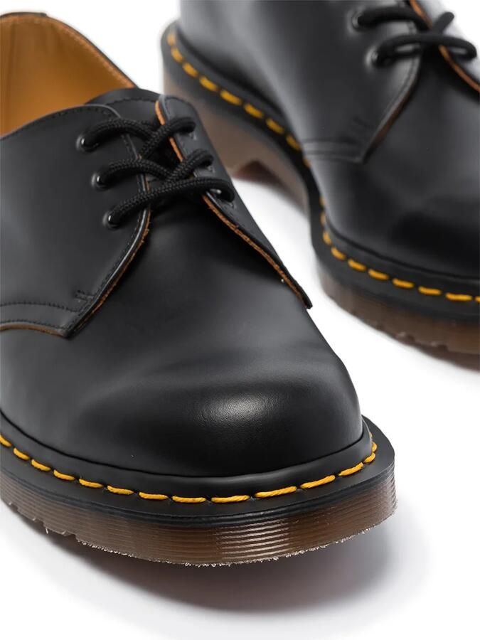 Dr Martens Dr. Martens Vintage 1461 leren brogues leer pvc Stof 6.5 Zwart - Foto 3