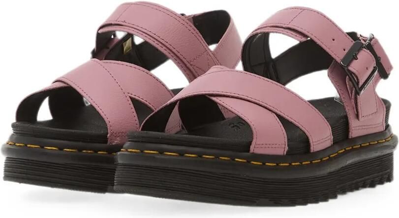 Dr. Martens Voss II sandalen met gespsluiting en gekruiste bandjes Roze - Foto 3