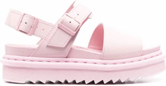 Dr. Martens Voss leren sandalen Roze