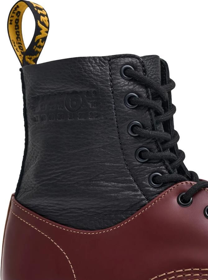 Dr. Martens x MM6 Maison Margiela 1460 Twisted and Reimagined leren laarzen Rood - Foto 3
