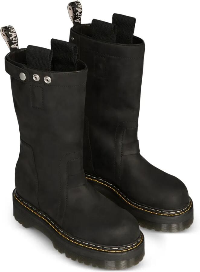 Dr. Martens x Rick Owens laarzen met ronde neus Zwart - Foto 3