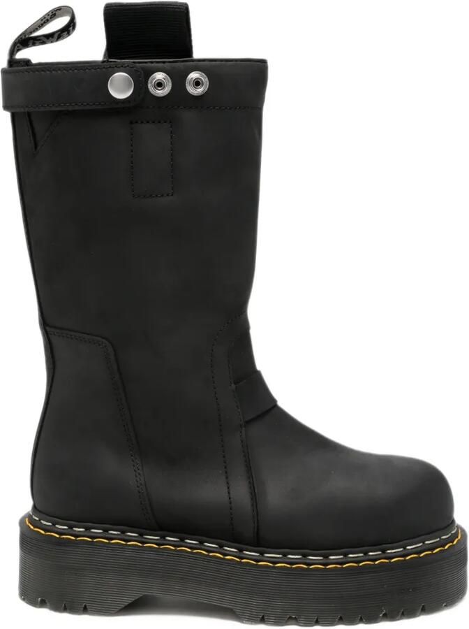 Dr. Martens x Rick Owens platform leather boots Zwart