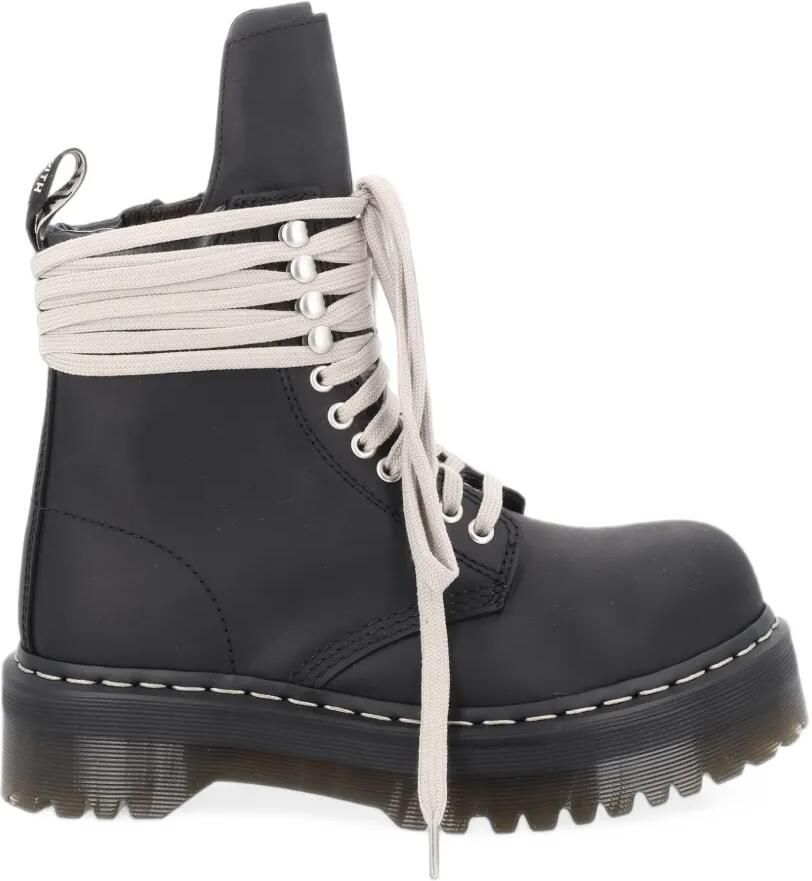 Dr. Martens x Rick Owens Quad Sole lace-up platform boots Zwart