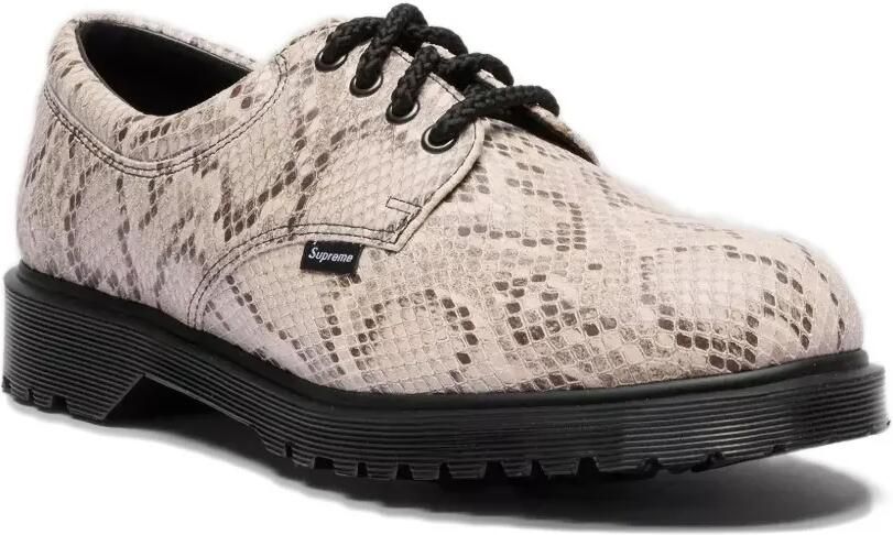 Dr. Martens x Supreme schoenen met slangenleer-effect Beige - Foto 2