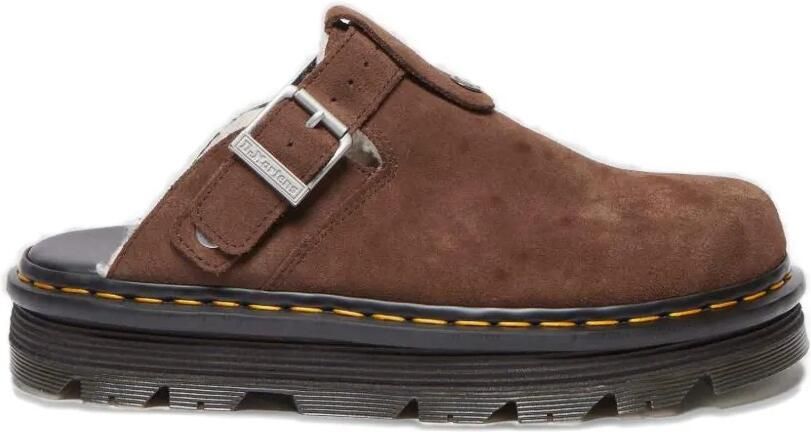 Dr. Martens Zebzag muiltjes met gesp Bruin