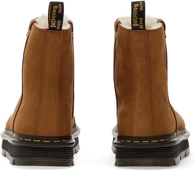 Dr. Martens Zebzag Rigger WL enkellaarzen met contrasterend stiksel Bruin - Foto 2