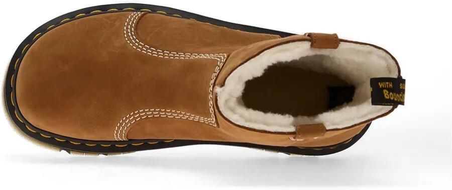 Dr. Martens Zebzag Rigger WL enkellaarzen met contrasterend stiksel Bruin - Foto 5