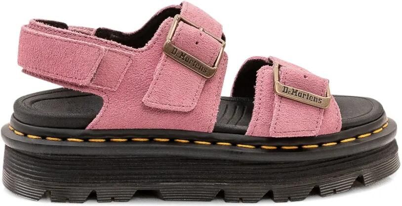 Dr. Martens Zebzag sandalen met gesp Roze