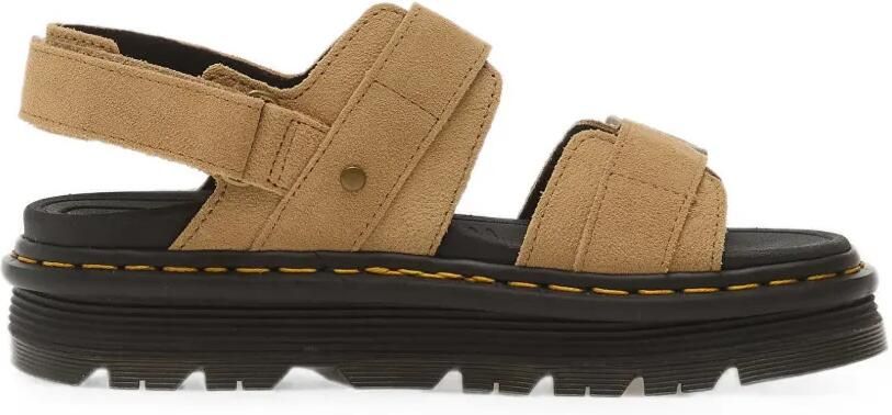 Dr. Martens ZebZag sandalen met gespsluiting Beige