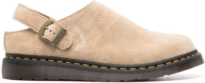 Dr. Martens Isham suède muiltjes Beige