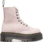 Dr. Martens Jadon III Pre-owned Pisa leren enkellaarzen Beige - Thumbnail 1