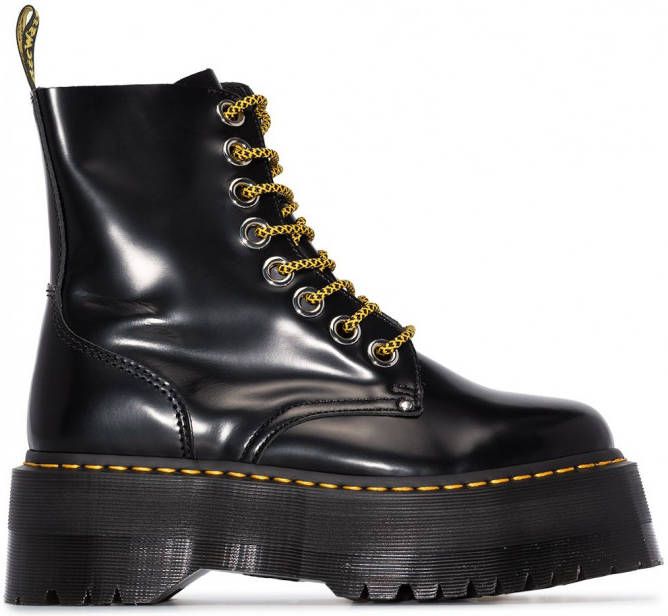 Dr. Martens Jadon laarzen met plateauzool Zwart