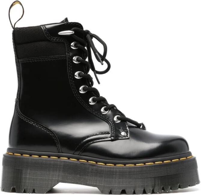 Dr. Martens Jadon leren combat boots Zwart