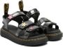 Dr. Martens Kids Flaire sandalen met glitterdetail Zwart - Thumbnail 1