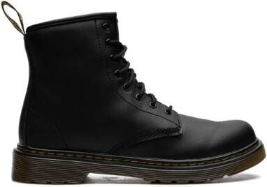 Dr. Martens Kids Softy T leren veterlaarzen Zwart