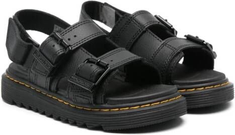 Dr. Martens Kids Varel leren sandalen Zwart