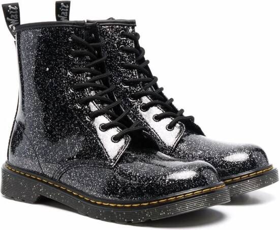 Dr. Martens Kids Veterlaarzen met glitters Zwart