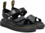 Dr. Martens Kids Vossie sandalen met dubbele bandjes Zwart - Thumbnail 1