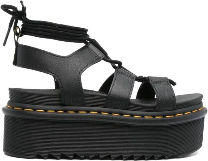 Dr. Martens Nartilla 60mm leather sandals Zwart