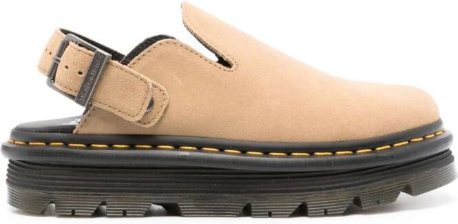 Dr. Martens ZebZag suède klompen Bruin