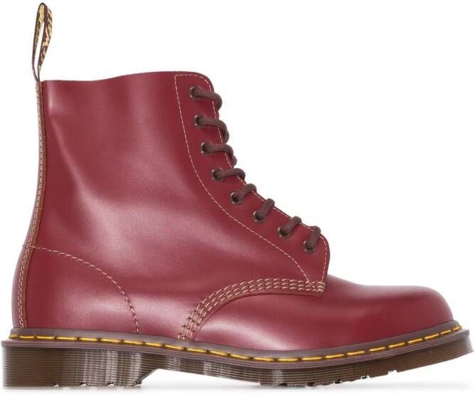 Dr. Martens Vintage 1460 leren enkellaarzen Rood