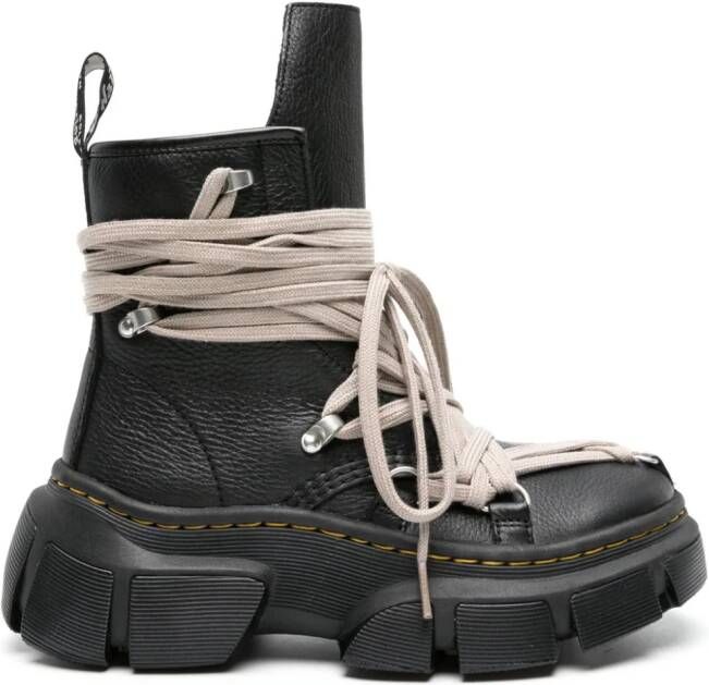 Dr. Martens x Rick Owens 1460 laarzen met plateauzool Zwart