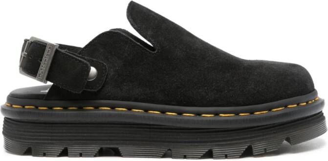 Dr. Martens Zebzag suède slippers Zwart