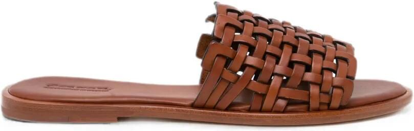 DRAGON DIFFUSION Sandalen met zigzag-patroon Bruin