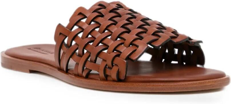 DRAGON DIFFUSION Sandalen met zigzag-patroon Bruin - Foto 3