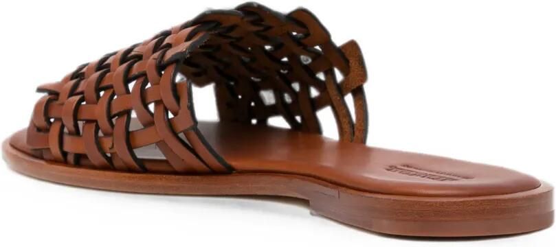 DRAGON DIFFUSION Sandalen met zigzag-patroon Bruin - Foto 4