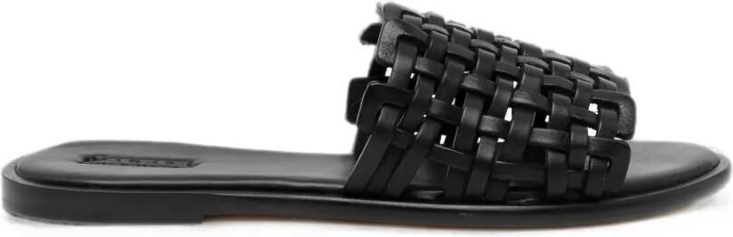 DRAGON DIFFUSION Sandalen met zigzag-patroon Zwart