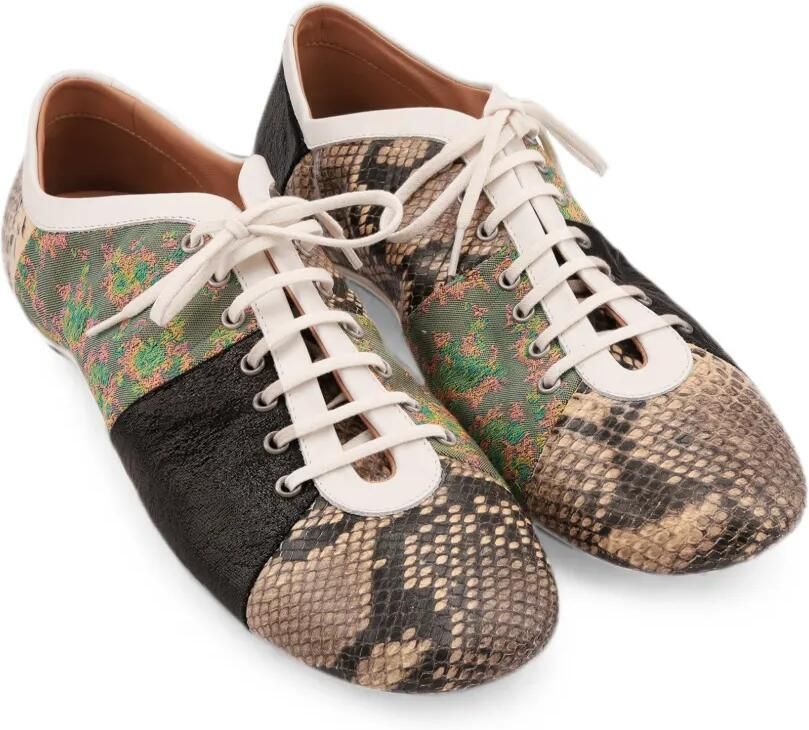 DRIES VAN NOTEN Ballerina's met patchwork Beige - Foto 3